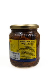 Pomodorini gialli secchi all'olio